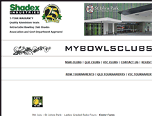 Tablet Screenshot of mybowlsclubs.com.au